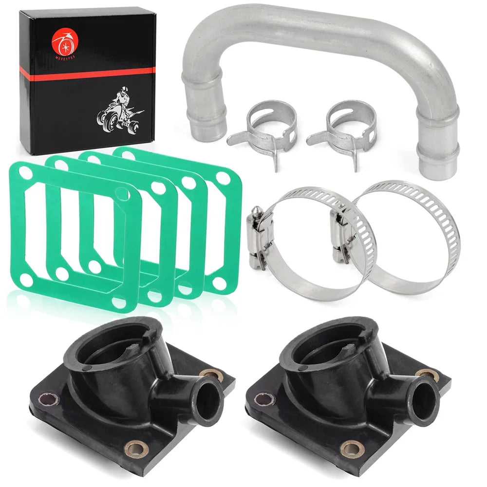 Intake Manifold Boot & Intake Crossover Tube Kit For Yamaha Banshee 350 YFZ350 1987-2006 29L-14465-00 31K-13565-01-00