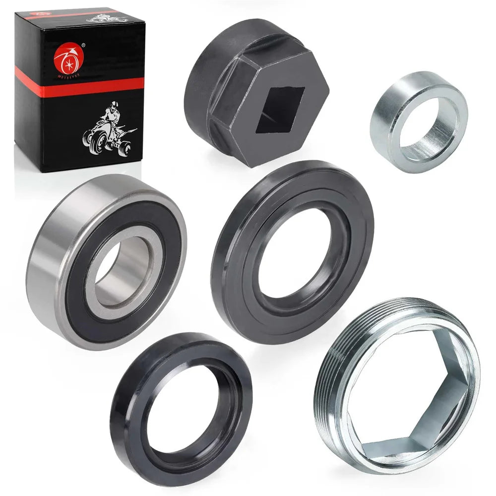 Steering Stem Bearing Seal Holder Nut and Removal Tool for Yamaha ATV YFZ450 YFB Big Bear Grizzly Kodiak Warrior Raptor Wolverine 350