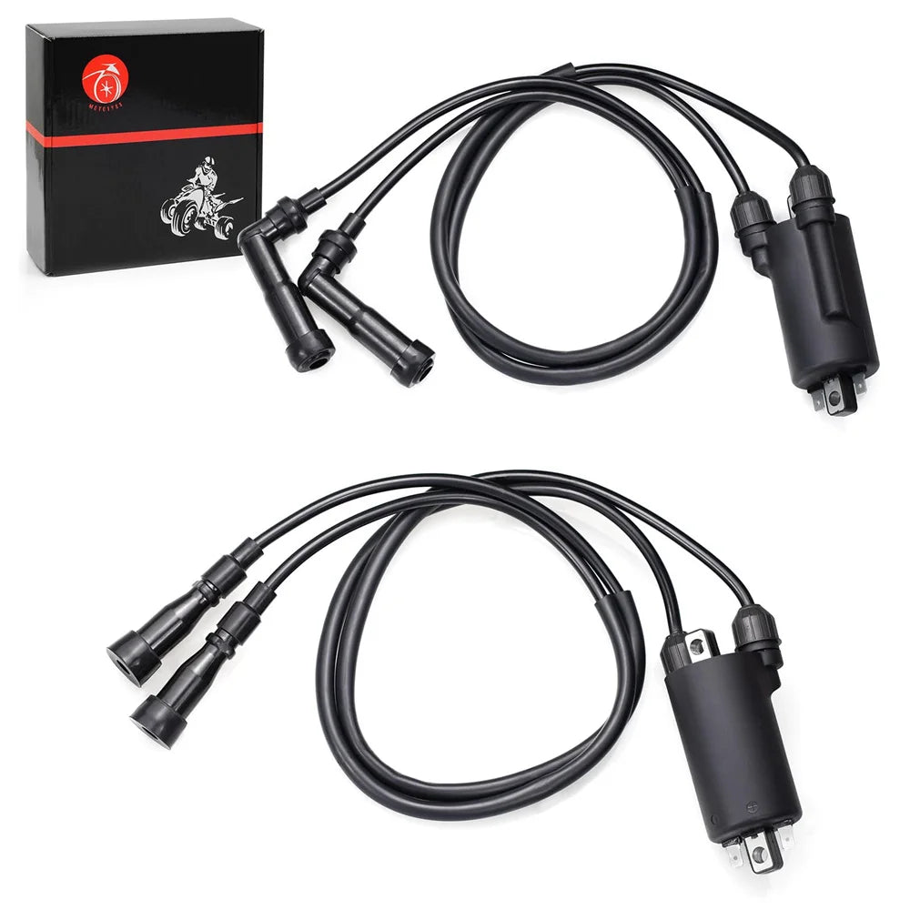 2 Pcs Ignition Coil & Caps For Honda CB650 CB750 CB900 CB1000 GL1100 GL1200 1979-1983
