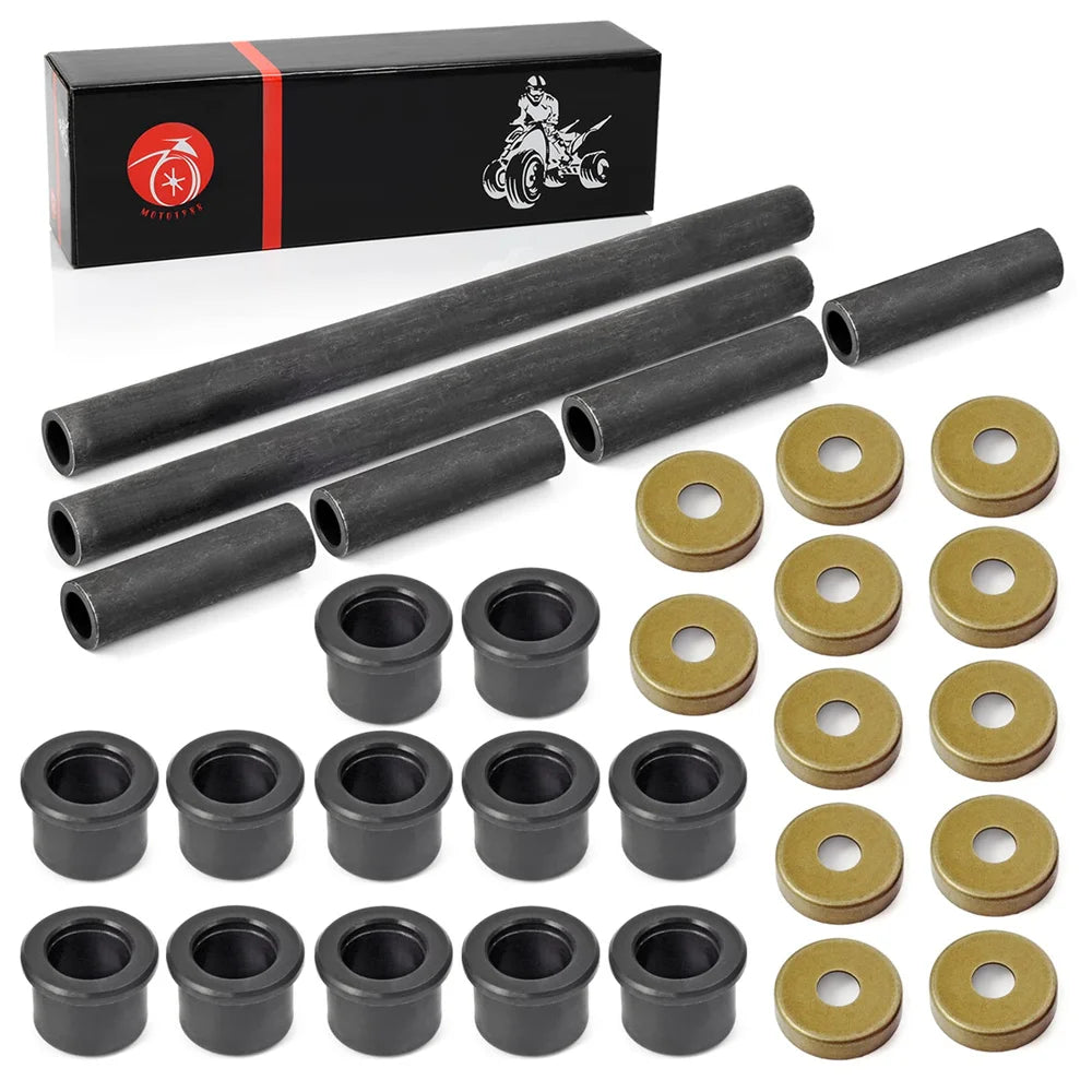 Front Arm Bushing & Dust Cover Seal Caps Rebuild Kit for Yamaha Banshee YFZ350 Raptor 125 250 700 R