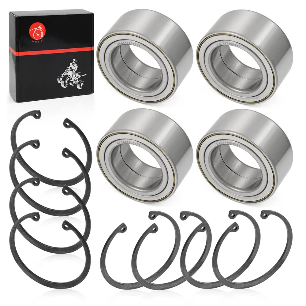 Front Rear Wheel Bearings 44x72x33mm & Ring Clip For Polaris RZR 900 1000 Turbo RS1 XP S 4 2011-2020