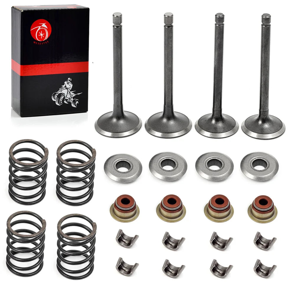 Intake Exhaust Seals Spring Valve Spring Retainers Valve Collet Keepers for EZGO 4 Cycle Gas Golf Cart Fuji Robin 295 350CC