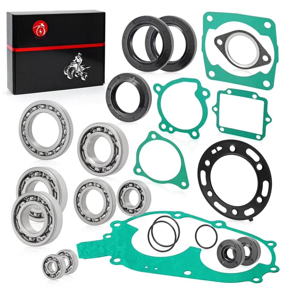 Engine Bearing Seals Gasket Rebuild Kit for Polaris Sportsman Big Boss Scrambler Xplorer Xpress 400 400L - Part 3086748