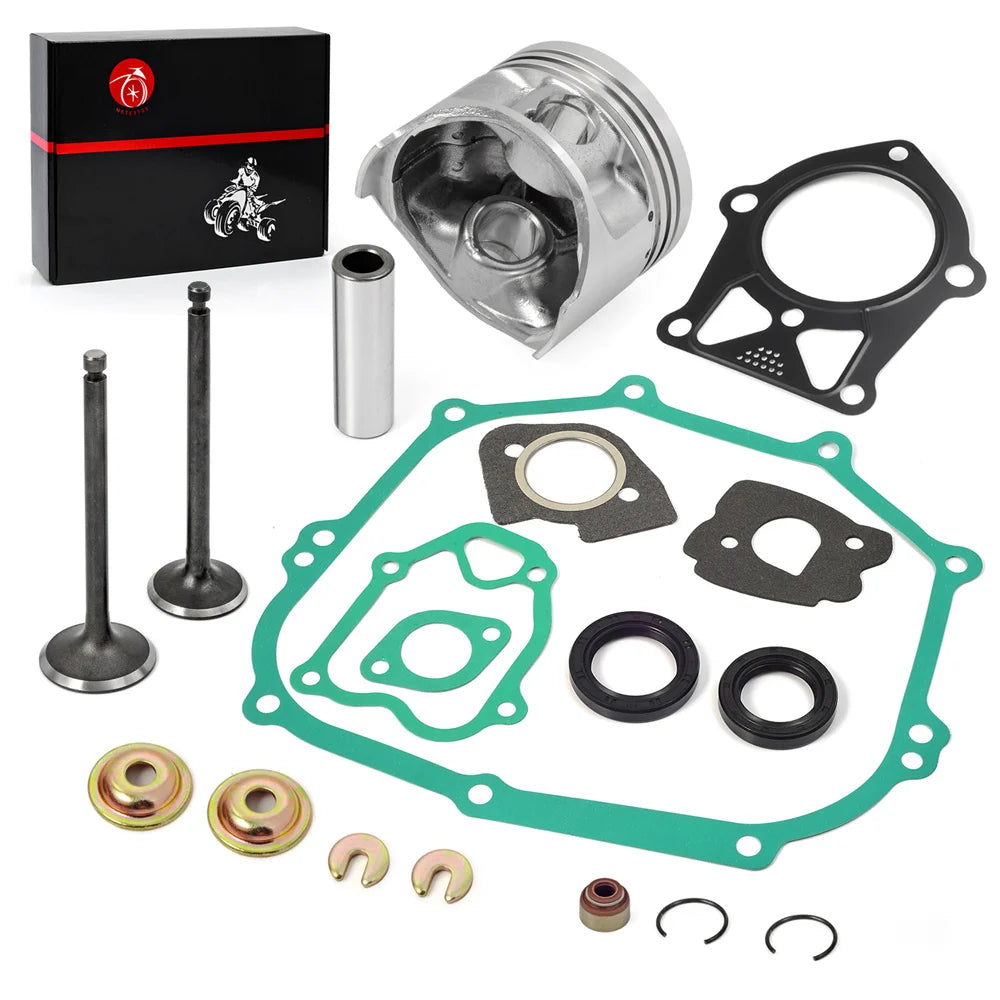 Engine Gasket Kit with Piston Rings and Valve Seals for Yamaha Golf Cart G14 1995-1996