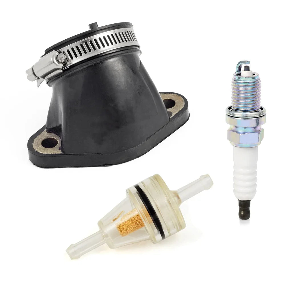 Carb Intake Manifold Boot Spark Plug for Polaris Sportsman 500 4x4 6x6 335 400 Magnum 425 500 Big Boss 500 Ranger 400