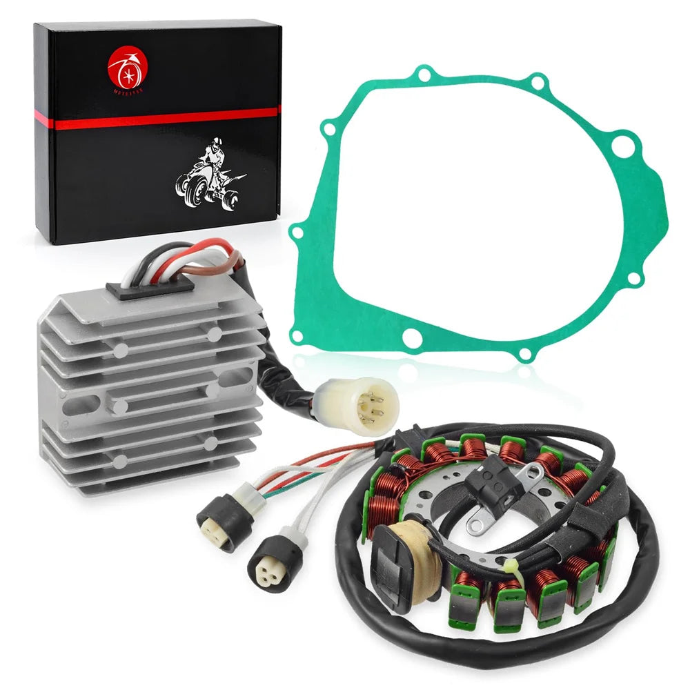 Stator and Regulator Rectifier with Gasket for Yamaha Warrior 350 MOTO-4 350 Big Bear 350 1990-1995