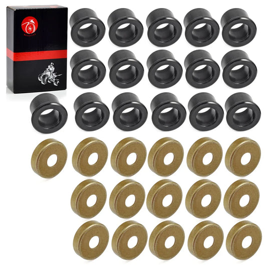 16pc A Arm Bushing & Dust Cover Seal Caps Rebuild Kit for Yamaha Warrior 350 Raptor 350 YFM350 1987-2013 5YT-23517-00-00