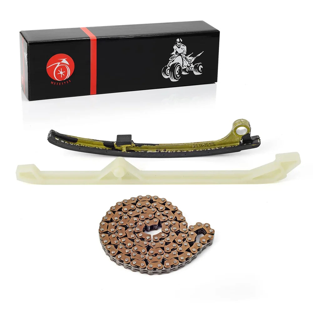 Cam Timing Chain & Tensioner Guide for Honda 2003-2022 Pioneer 700 SXS700 Big Red 700 MUV700 Rincon TRX 680 TRX 650