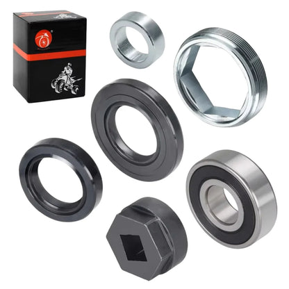 Steering Stem Bearing Seal Holder Nut and Removal Tool for Yamaha ATV YFZ450 YFB Big Bear Grizzly Kodiak Warrior Raptor Wolverine 350