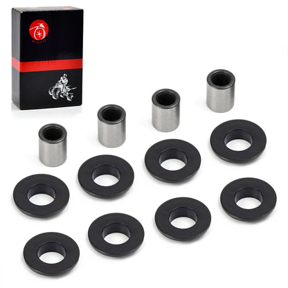 8Pcs Shock Bushing 4Pcs Bearing Sleeve Kit for Arctic Cat 250 300 375 400 500 650 700 Bearcat 454 - 0604-310 0403-028