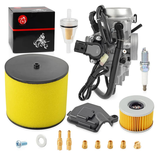 Carburetor and Air Filter for Honda Foreman Rubicon 500 TRX500FA TRX500FGA TRX500FPA 2001-2012