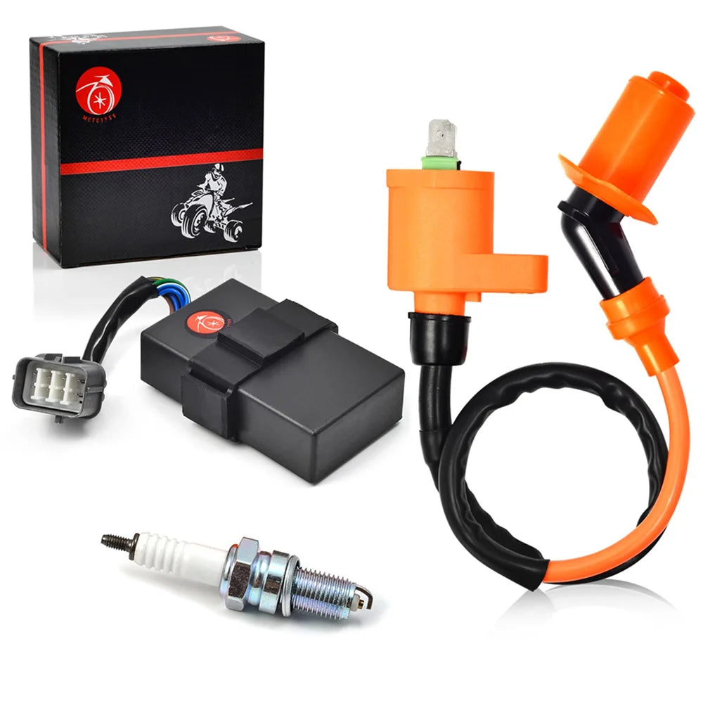 CDI Box Ignition Coil Spark Plug Kit Honda FourTrax 300 TRX 1998-2000 30400-HM5-506 30410-HM5-A11