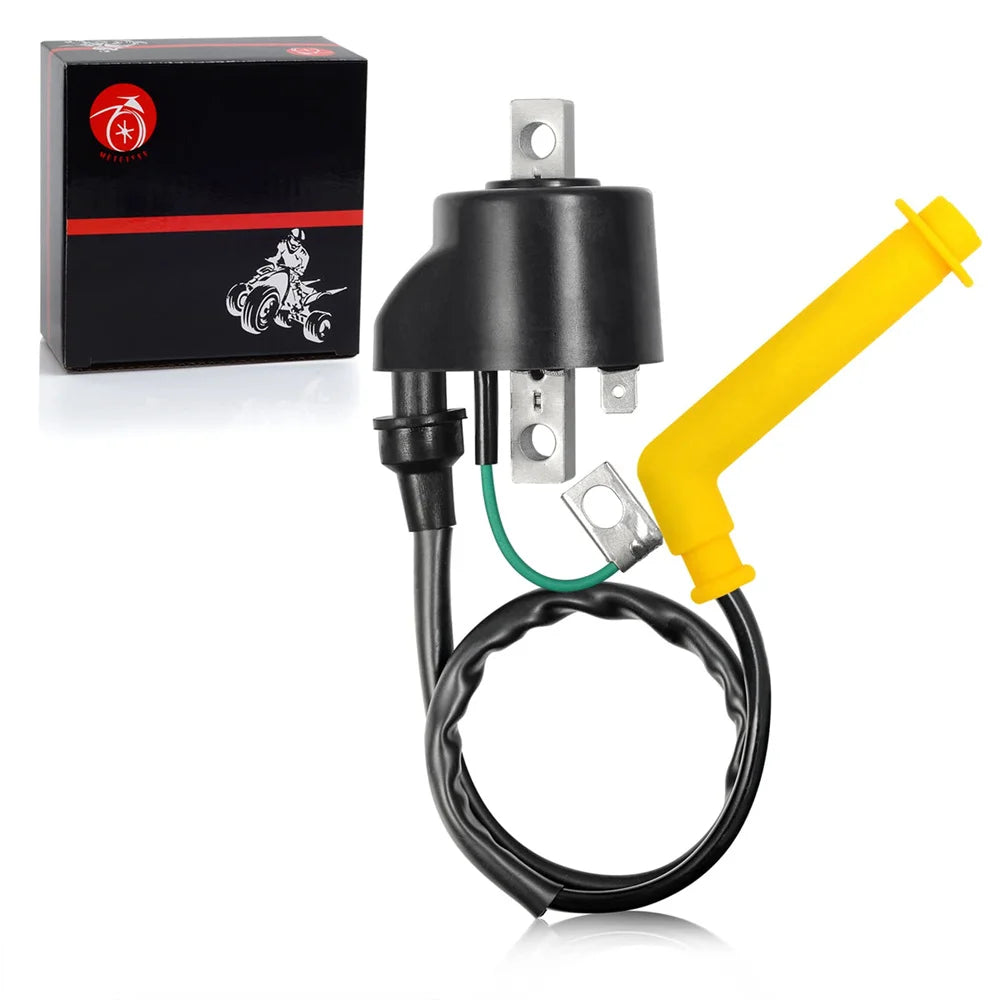 Ignition Coil and Spark Plug Wire Cap for Honda Rincon 650 2003-2005 30500-HN8-003 30700-HN8-003