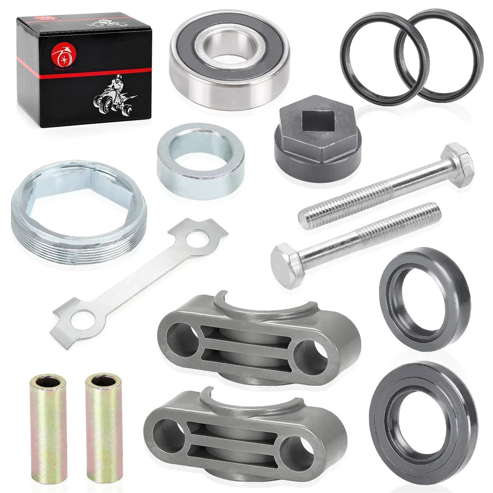 Steering Stem Bushing Bolt Bearing Seal Holder Nut & Removal Tool Kit For Yamaha Banshee Big Bear Warrior Raptor 350 YFZ450 YFB