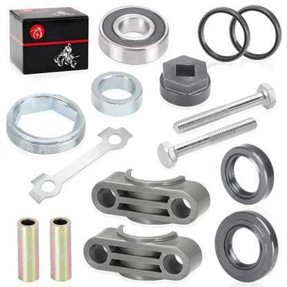 Steering Stem Bushing Bolt Bearing Seal Holder Nut & Removal Tool Kit For Yamaha Banshee Big Bear Warrior Raptor 350 YFZ450 YFB