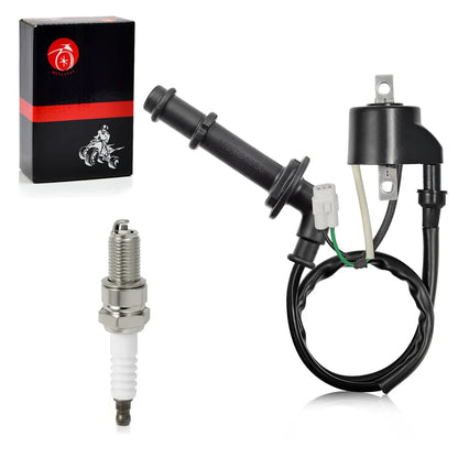 Ignition Coil Pack and Spark Plug Cap for Suzuki Quadracer 450 LTR450 2006-2009 RMZ 450 RM-Z450 2005-2012