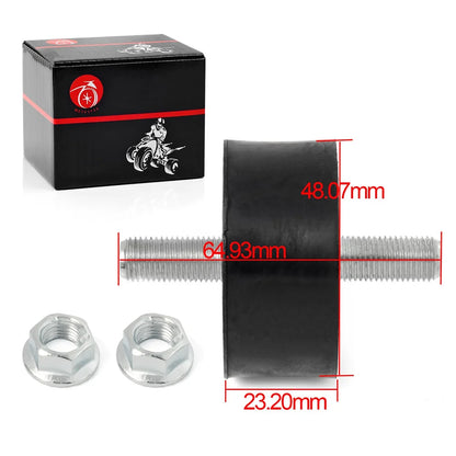 2x Engine TOP Motor Mount Rubber for Polaris Sportsman 500 600 700 800 Ranger 400 500 700 800 Scrambler 500 - 3110044 3021936