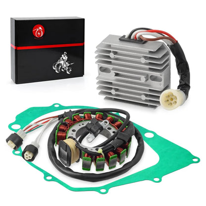 Stator and Regulator Rectifier with Gasket for Yamaha Warrior 350 MOTO-4 350 Big Bear 350 1990-1995