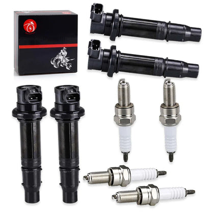 Ignition Coil and Spark Plug for Yamaha YZF-R1 YZF-R6 FZ1 Vmax 1700 FZS1 2002-2020
