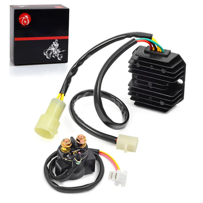 Voltage Regulator Rectifier & Starter Relay Solenoid for Honda TRX300 Fourtrax 1988-1992 - 31600-HC4-010