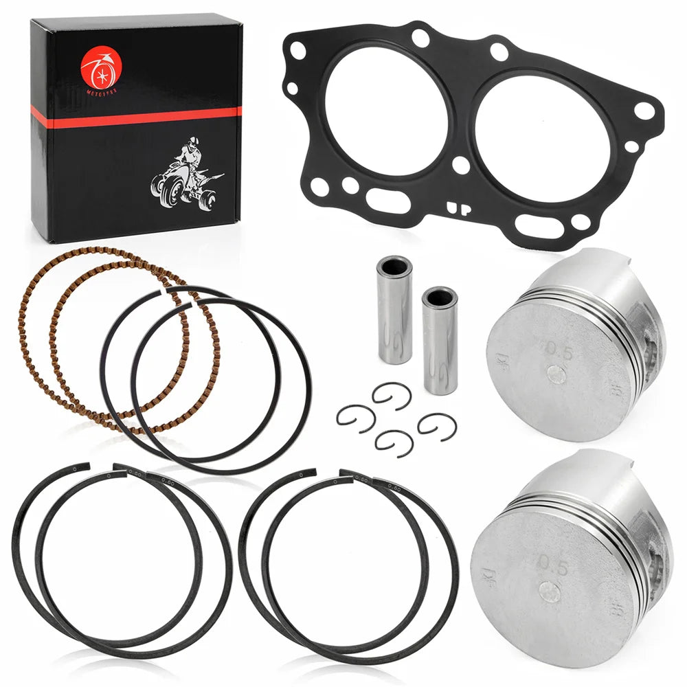 0.50mm Oversize Piston Ring and Cylinder Head Gasket for EZGO EH29C TXT 295cc Gas Golf Cart 1991-2008