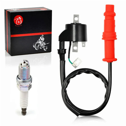 Ignition Coil and Spark Plug for Polaris Sportsman 500 1996-2002 Magnum 425 500 Xpedition 425 OEM 3085228 3085227