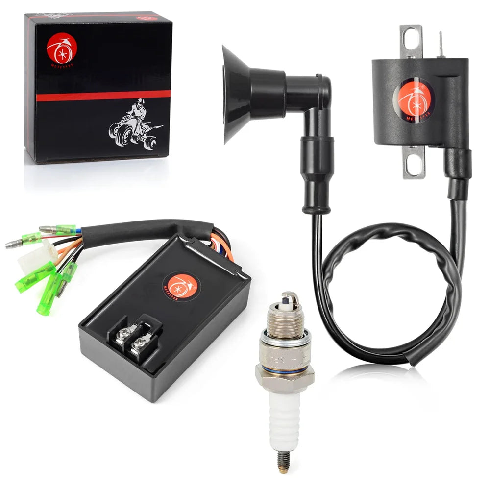 CDI Box Ignition Coil Spark Plug for Polaris Sportsman 90 Predator 90 2003-2006 Part 0451018