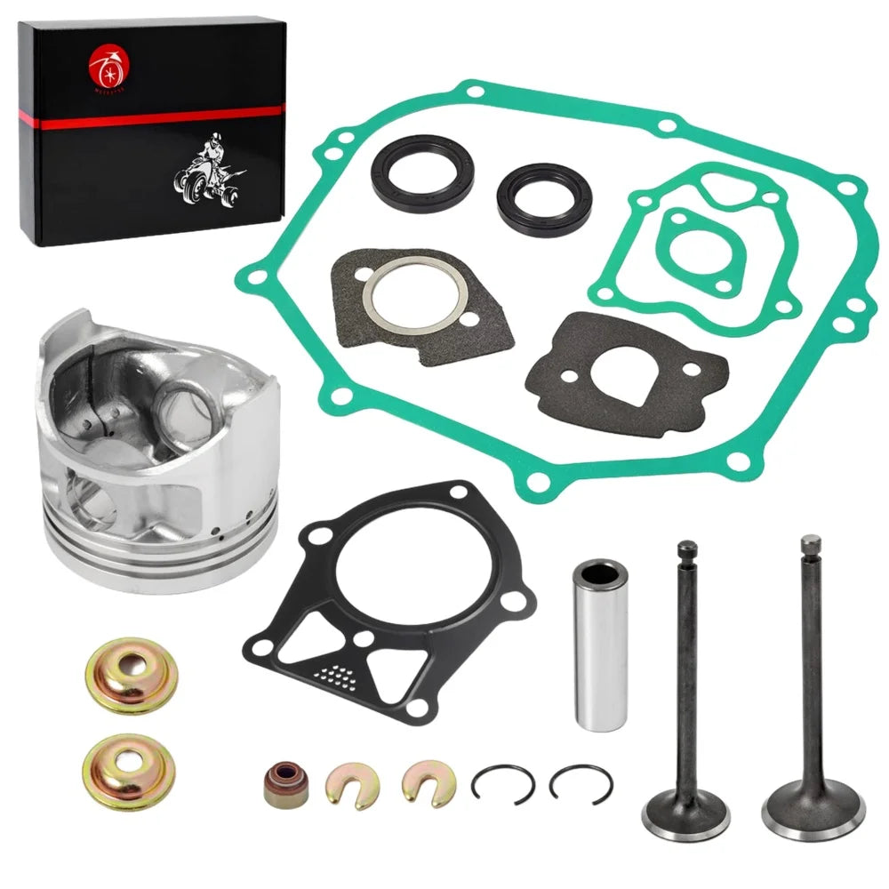 Engine Rebuild Kit 285cc STD Piston Ring Gasket Seal Valve - Yamaha Golf Cart G2 G5 G8 G9 G11 1989-1996
