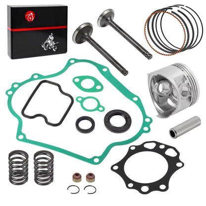 FE290 290cc Engine Rebuild Kit - 0.25mm Oversize Piston Ring, Gasket, Seal, Intake Exhaust Valve for Club Car Golf Cart DS Precedent