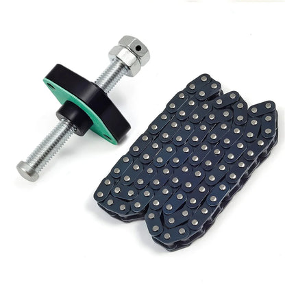 Cam Timing Chain 05T-90L & CNC Manual Tensioner for Kawasaki Bayou 300 Prairie 300 KLT200 KLT250 Lakota 300 12049-1055 21070-013