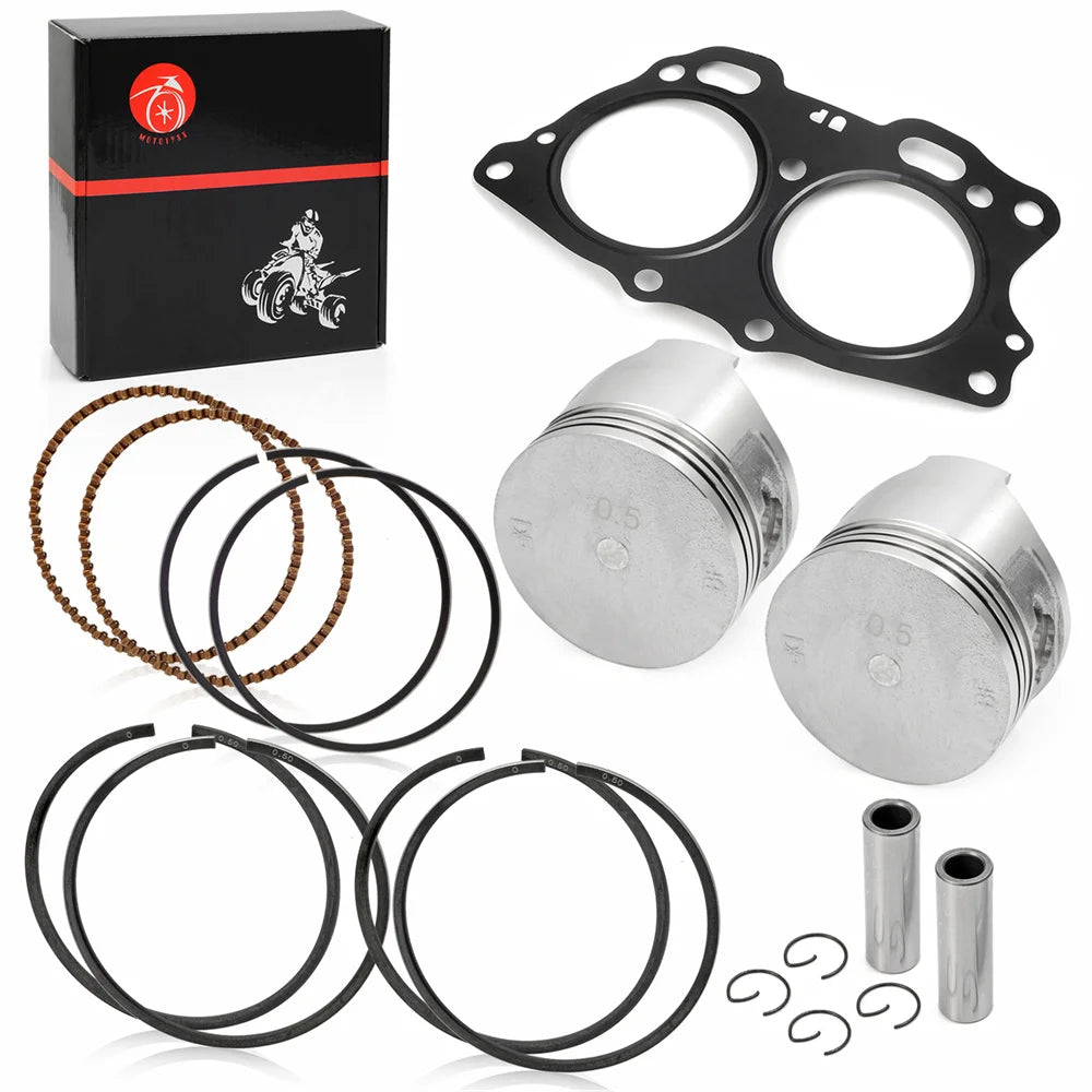 0.50mm Oversize Piston Ring and Cylinder Head Gasket for EZGO EH29C TXT 295cc Gas Golf Cart 1991-2008