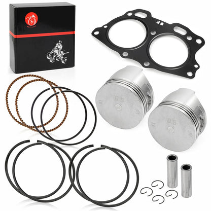 0.50mm Oversize Piston Ring and Cylinder Head Gasket for EZGO EH29C TXT 295cc Gas Golf Cart 1991-2008