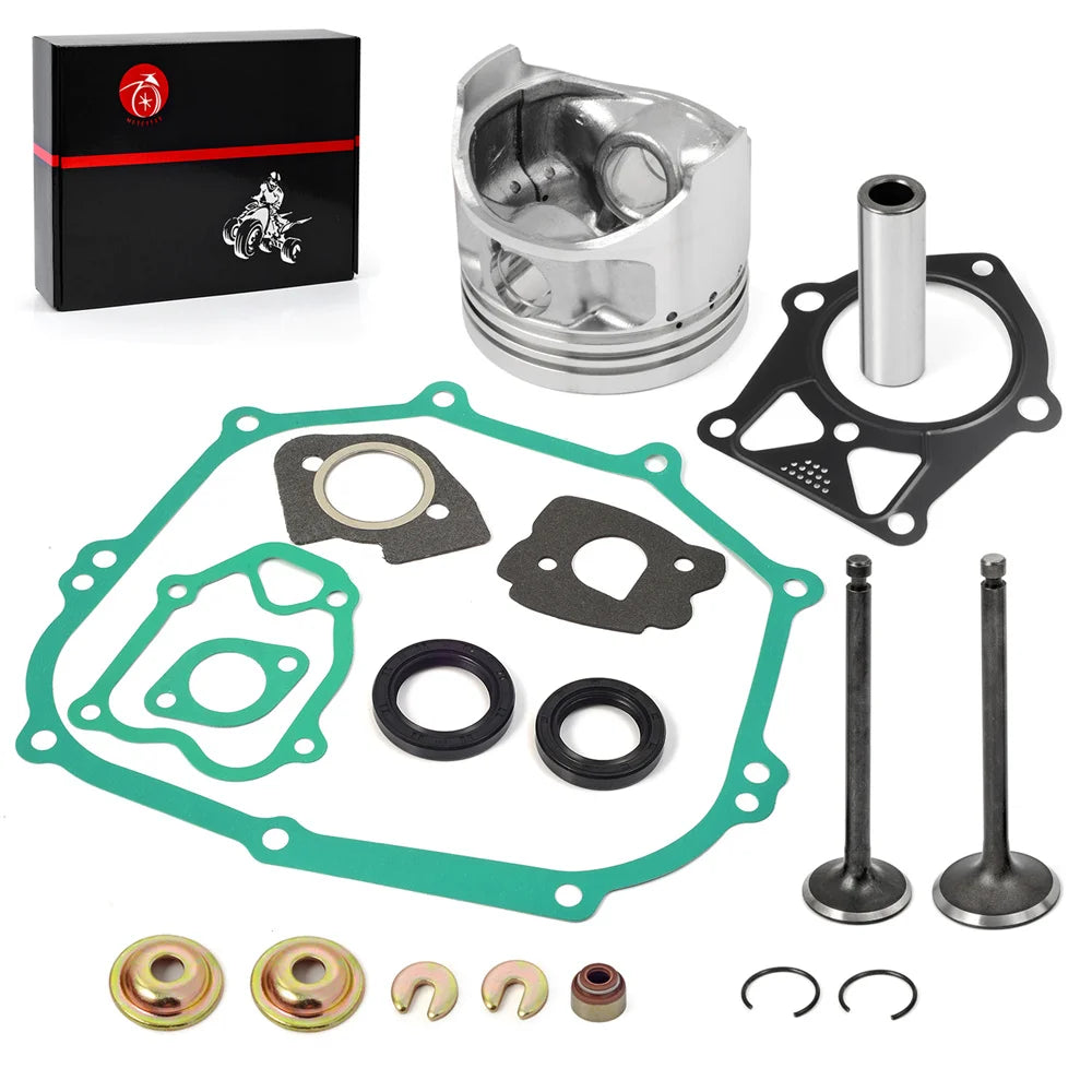 Engine Gasket Kit with Piston Rings and Valve Seals for Yamaha Golf Cart G14 1995-1996