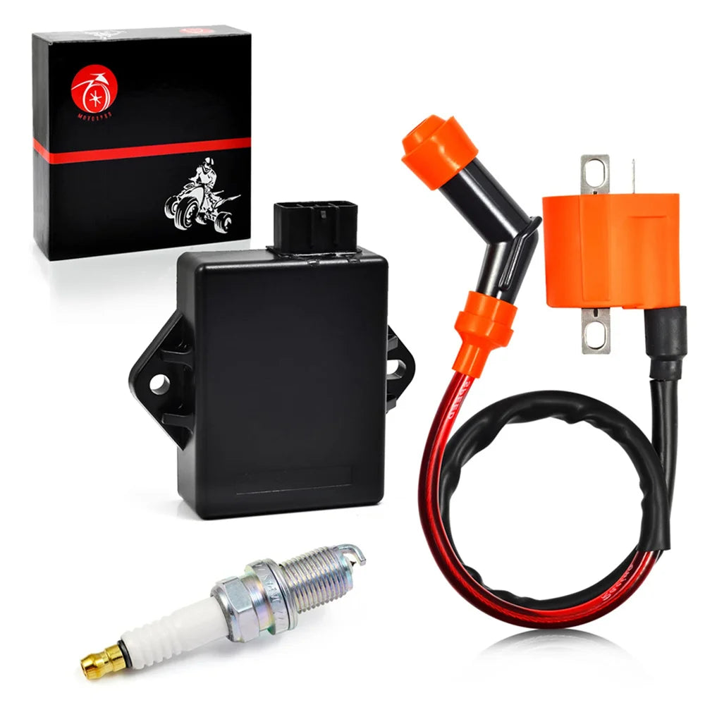CDI Box Ignition Coil Spark Plug for Polaris Trail Boss 330 2003-2013 Boss 325 2000-2003 Magnum 330 2003-2006