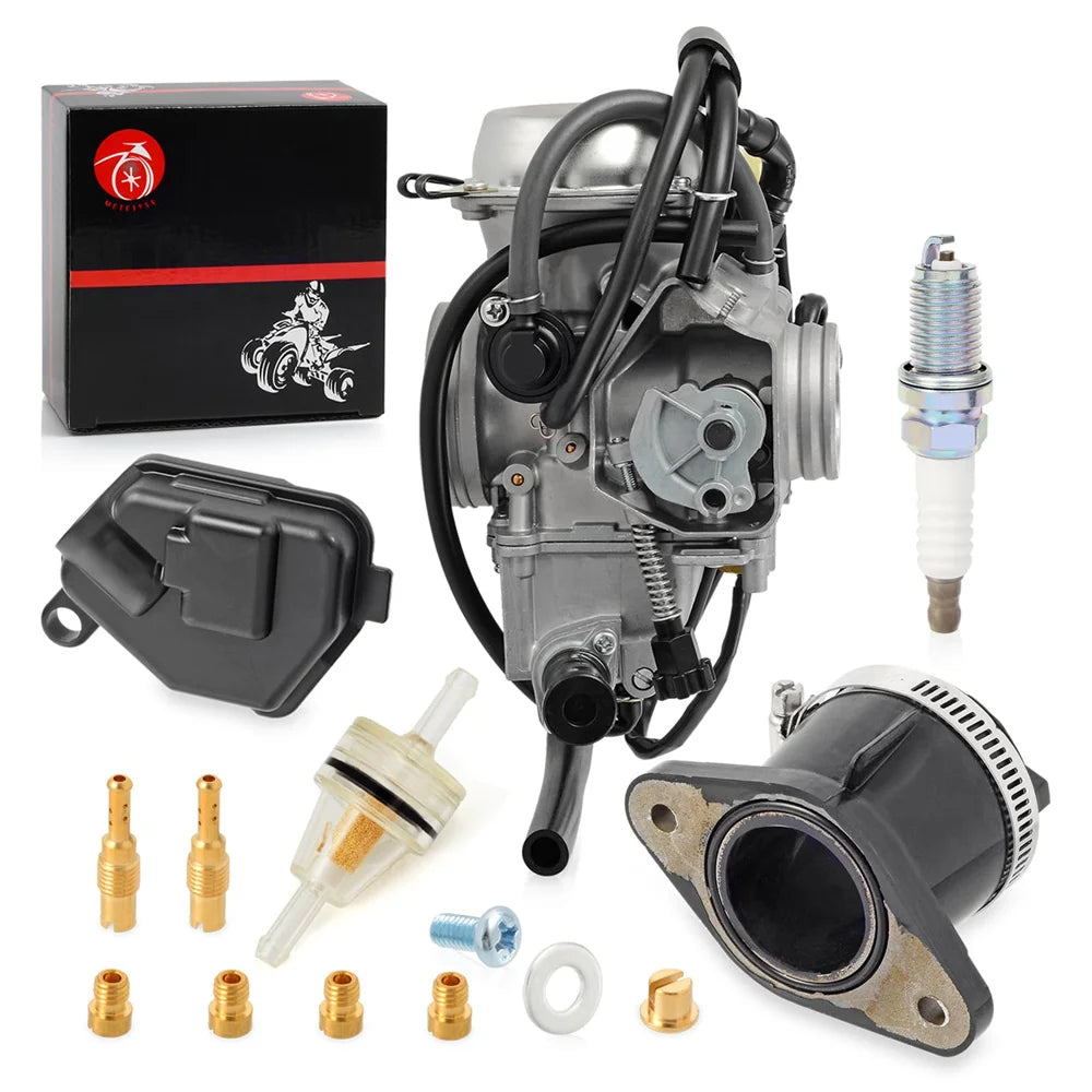 Carburetor and Intake Manifold Boot for Honda Foreman 500 TRX500 2005-2011
