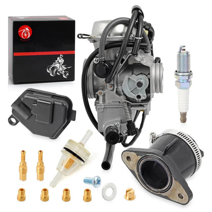 Carburetor and Intake Manifold Boot for Honda Foreman 500 TRX500 2005-2011