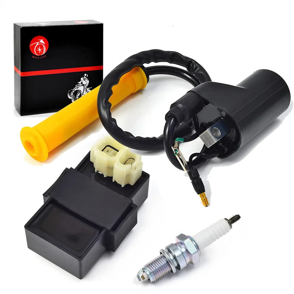 CDI Box, Ignition Coil and Spark Plug Kit for Honda TRX400EX 1999-2004