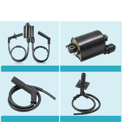 Ignition Coil and Spark Plug Cap Set for Honda VT1100 Shadow 1100 1987-2007