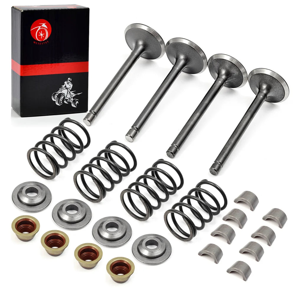 Intake Exhaust Seals Spring Valve Spring Retainers Valve Collet Keepers for EZGO 4 Cycle Gas Golf Cart Fuji Robin 295 350CC