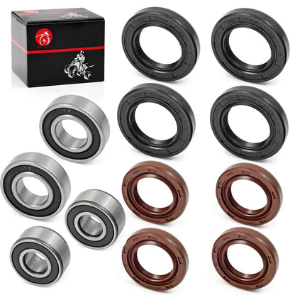 Front Wheel Bearing Seal Kit for Suzuki Z400 LTZ250 LTZ400 LTR450 LT230E LT230S LT500R LT250R LT250S Arctic Cat 400 DVX Kawasaki KFX400