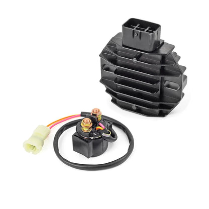 Voltage Regulator Rectifier and Starter Relay Solenoid for Honda Recon 250 TRX250 TE TM 2005-2021