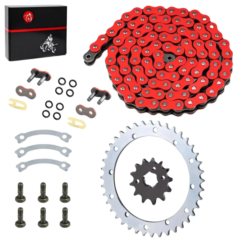 Heavy Duty O-Ring Drive Chain and Drive Sprockets Kit for Yamaha Warrior 350 YFM350X 1989-2004
