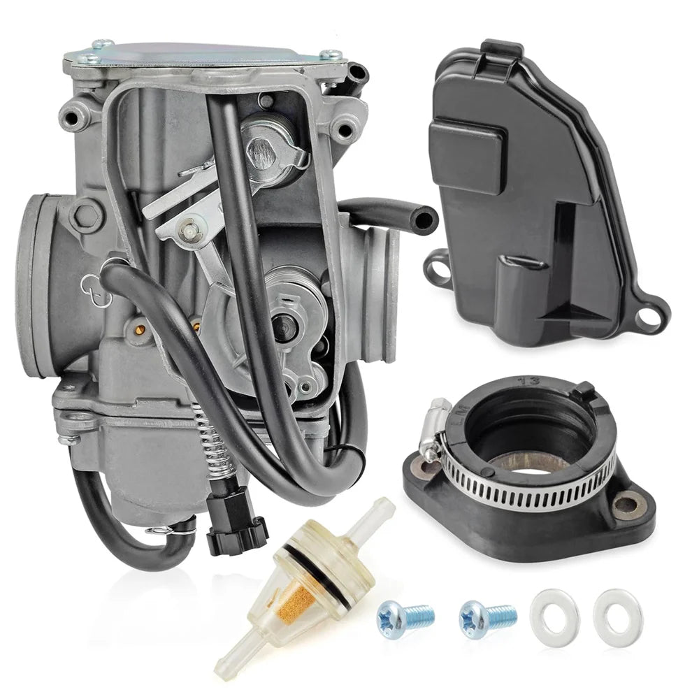 Carburetor & Intake Manifold Boot For Honda TRX350 FourTrax 350 1986 1987