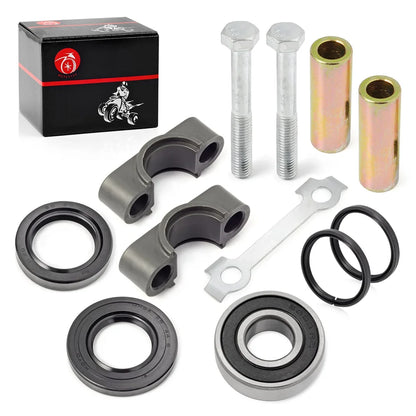 Steering Stem Bushing Collar Bolt Bearing Oil Seal Kit for Yamaha Banshee Blaster Grizzly Raptor Warrior YFM125 YFM250 YFM700 YFZ450