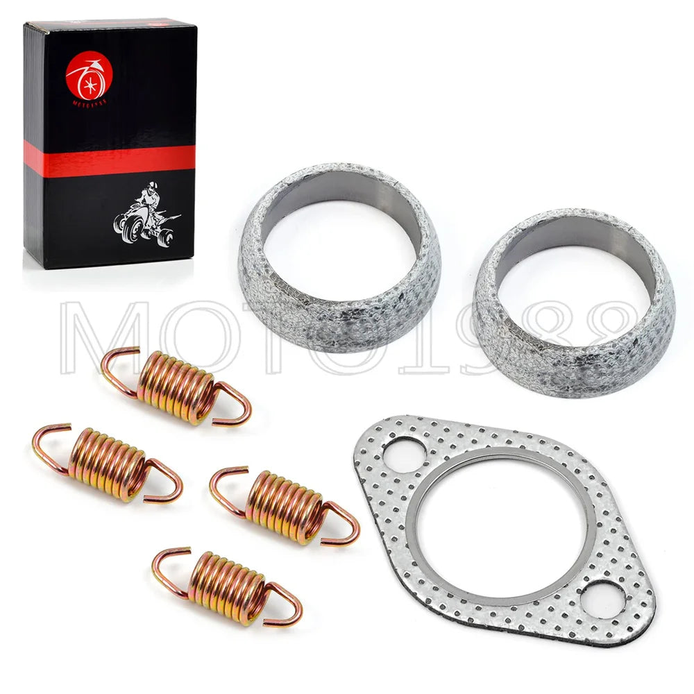 Exhaust Gasket Seal Spring Rebuild Kit for Polaris Sportsman Ranger Scrambler Hawkeye Worker 400 425 450 500 - 3085075 5243518