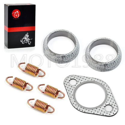 Exhaust Gasket Seal Spring Rebuild Kit for Polaris Sportsman Ranger Scrambler Hawkeye Worker 400 425 450 500 - 3085075 5243518