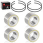 4pc Front Rear Wheel Bearing & Circlip Kit for Can-Am Maverick X3 MAX Turbo R RR 2017-2023 293350109 293350129 293350151 293370102