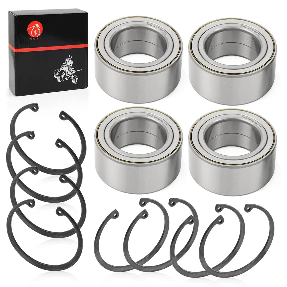 Front Rear Wheel Bearings 44x72x33mm & Ring Clip For Polaris RZR 900 1000 Turbo RS1 XP S 4 2011-2020