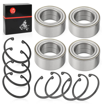 Front Rear Wheel Bearings 44x72x33mm & Ring Clip For Polaris RZR 900 1000 Turbo RS1 XP S 4 2011-2020
