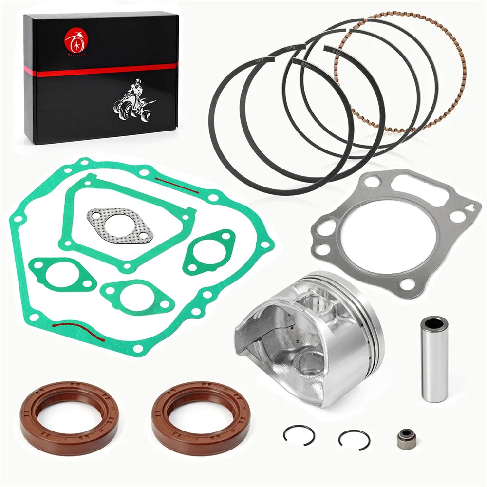 357cc Engine Rebuild Kit 0.5mm Oversize Piston Rings Gaskets Seals for Yamaha G21 G22 G23 G27 G28 YDRA 00-13